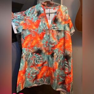 Tropical Oversized Cover up
